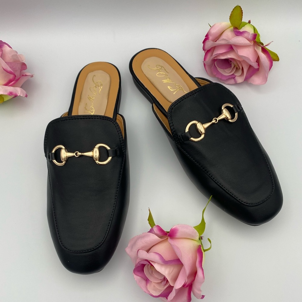 Women’s Round Toe Slip On Loafer Unisex Backless
